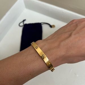 Tory Burch Miller Stud Hinge Bracelet (Medium Size)